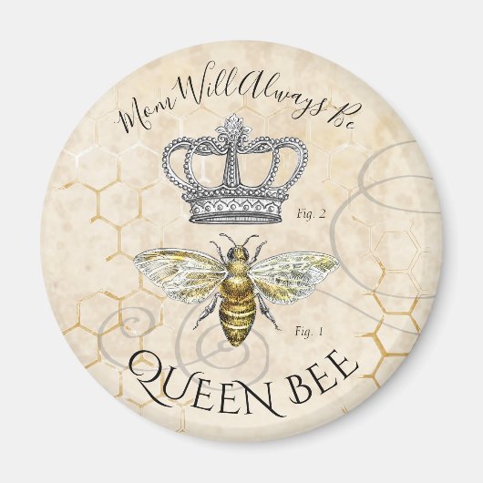 Mama Queen Bee Magnet (Vorne)