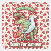 Mama Queen Floral Quadratischer Aufkleber (Vorderseite)