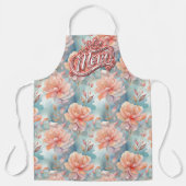 Mama Queen Floral Schürze (Vorderseite)