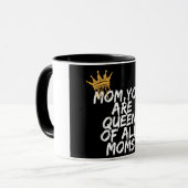 Mama Queen of All Mama Design Tasse (Vorderseite Links)