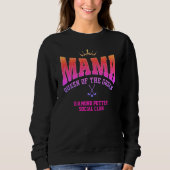 MAMA QUEEN OF THE GREEN Women Golfer Sweatshirt (Vorderseite)