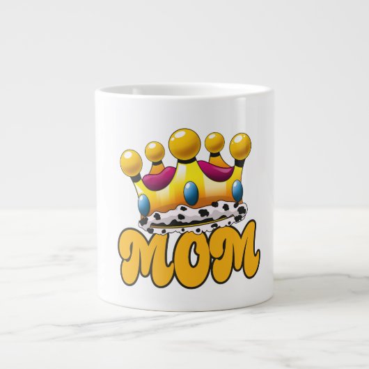 Mama Queens Crown Jumbo-Tasse (Vorderseite)