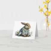 MAMA RABBIT BLANK GREETKARTE KARTE (Gelbe Blume)