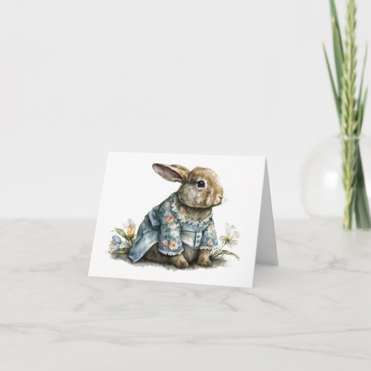 MAMA RABBIT BLANK GREETKARTE KARTE (Vorderseite)