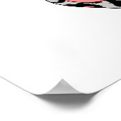 mama rabbit, retro, vintage poster (Ecke)