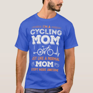 Mama Radfahren Funny Bicycle Heartbeat Geschenk T-Shirt