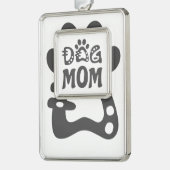 Mama Rahmen-Ornament Silber (Links)