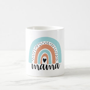 Mama Rainbow Blue Peach Kaffeetasse