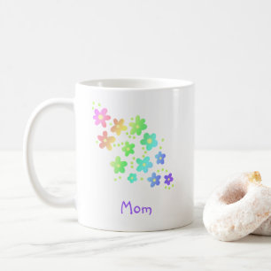 Mama Rainbow Blume Tasse