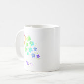 Mama Rainbow Blume Tasse (Vorderseite Links)