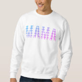 Mama Rainbow Kariert Sweatshirt (Vorderseite)