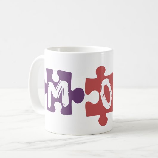 Mama-Rätsel Kaffeetasse (Vorderseite Links)