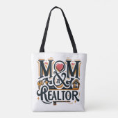 Mama Realtor Real Anwesen Agent Geschenk Tasche (Rückseite)