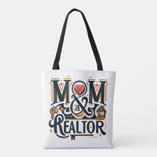 Mama Realtor Real Anwesen Agent Geschenk Tasche (Rückseite)