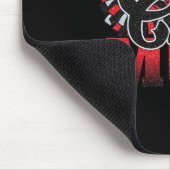 Mama Red Black Pom Leopard 1 Mousepad (Ecke)