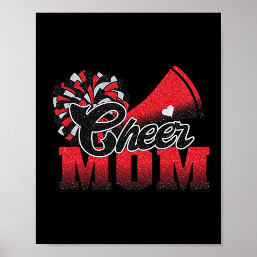 Mama Red Black Pom Leopard 1 Poster (Vorne)