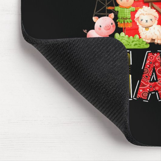 Mama Red Farm Cow Birthday Boy Matching Family Par Mousepad (Ecke)