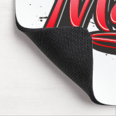 Mama red Heart Graffiti Mousepad (Ecke)
