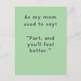 Mama Redewendungen: Furz & Ihr werdet mehr Spaß ha Postkarte