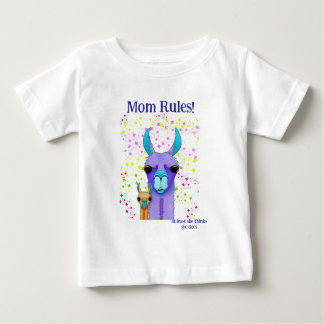 Mama Regeln Momma Lama & Baby T-shirt