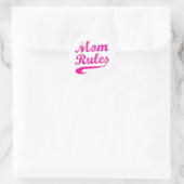 Mama regiert Funny Sprichwort Sticker (Tasche)