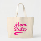 Mama regiert Funny Sprichwort Tasche (Vorne)