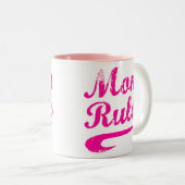 Mama regiert Funny Sprichwort Tasse (VorderseiteRechts)