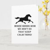 Mama Reiten Funny Mothers Tagesgeschenke Karte (Gelbe Blume)