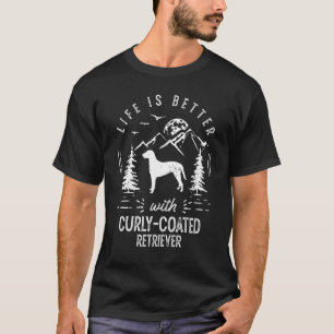 Mama Retriever Life Better Vater Hund T-Shirt