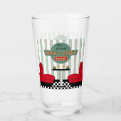 Mama Retro Diner mit Burgers & Beer Glas (Rückseite)