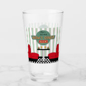 Mama Retro Diner mit Burgers & Beer Glas (Vorderseite)