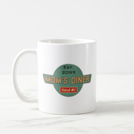 Mama Retro Diner Trinkbehälter Kaffeetasse (Links)