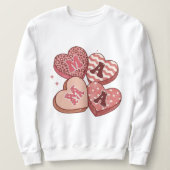 Mama Retro Groovy,Hearts Mama, Mother's Day,  Sweatshirt (Design vorne)