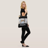 Mama Retro-Schrift Schwarz 3 Foto Tasche (Am Model)