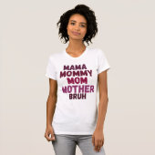 Mama Retro Shirt - Mama Life Shirt Mutterschafts-S (Vorne ganz)