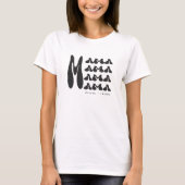 Mama | Retro Typografie Kinder nennen Mutter T-Shirt (Vorderseite)