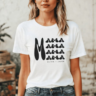 Mama Retro Typografie Kinder nennen Mutter T-Shirt