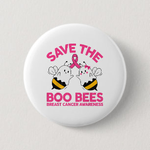 Mama Rettete die Brustkrebs-Funny Halloween-Boo-Bi Button