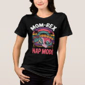 Mama-Rex Nickerchen Mode - Funny Relaxing Dinosaur Tri-Blend Shirt (Vorderseite)