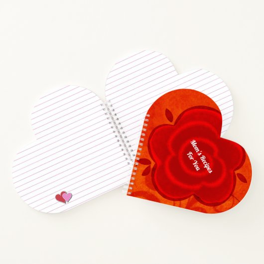 Mama Rezept Heart Spiral Notebook Notizblock (Innenseite)