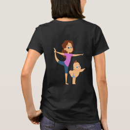 MAMA richtet Yoga aus T-Shirt