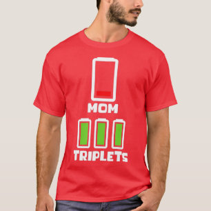 Mama riplets Mütter Tag Niedrige Batterie Mama der T-Shirt