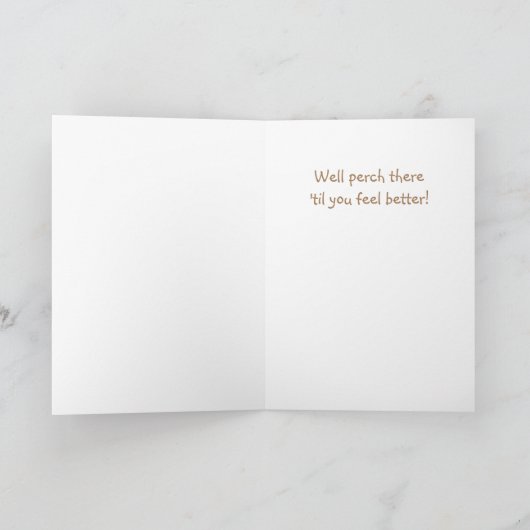 Mama Robin Get Well Karte (Innenseite)