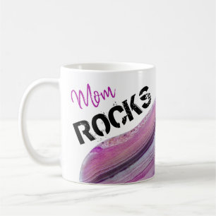 *~* Mama Rocks Lapidary Agate Lavender Stone Kaffeetasse