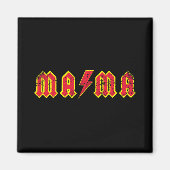 Mama Rocks Rock And Roll Mother's Day New Moms Dis Magnet (Vorne)