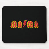 Mama Rocks Rock And Roll Mother's Day New Moms Dis Mousepad (Vorne)