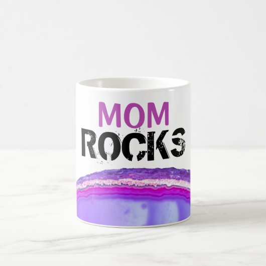 *~* Mama Rocks Stones Lapidary Agate Slab Kaffeetasse (Mittel)