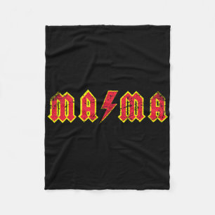 Mama rockt Rock And Roll Muttertag Neue Mütter Dis Fleecedecke