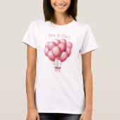 Mama, rosa Balloons zu sein. Es ist ein Mädchen T-Shirt (Vorderseite)