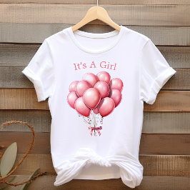 Mama, rosa Balloons zu sein. Es ist ein Mädchen T-Shirt